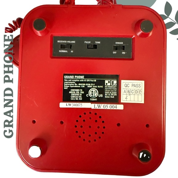 Crosley Retro Red Rotary Phone Pottery Barn Like New - Picture 5 of 5